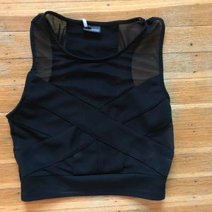 Sparkle & fade mesh crop